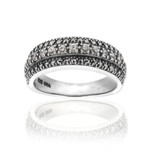 Marcasite and Cubic Zirconia Sterling Ring - 01R216CZ